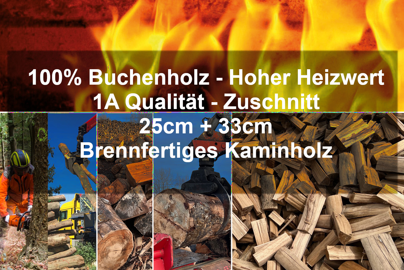 Brennholz Herstellung und Veredelung